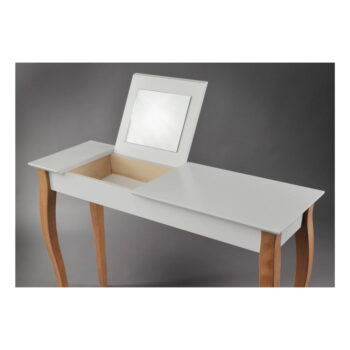 Biely toaletný stolík so zrkadlom Ragaba Dressing Table, dĺžka 105 cm – Obrázok 5