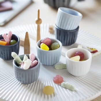 Súprava 2 bielych porcelánových misiek na vajíčka Kähler Design Hammershoi, ⌀ 8 cm - Image 2