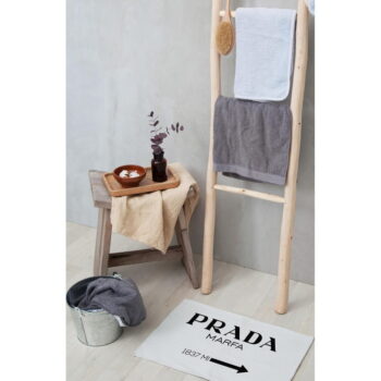 Bielo-čierna kúpeľňová predložka 60x40 cm Prada - Really Nice Things - Image 2