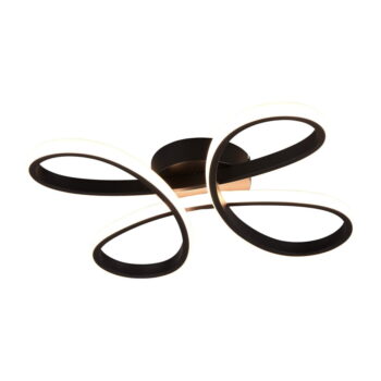 Čierne LED stropné svietidlo 40x40 cm Fly – Trio - Image 6