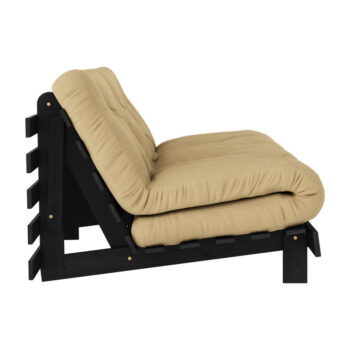 Rozkladacia pohovka v horčicovej farbe 160 cm Roots Black Night – Karup Design - Image 3