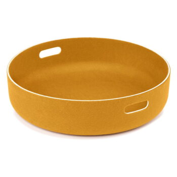 Úložný látkový košík ø 46x12 cm Cesto Saffron – MiaCara