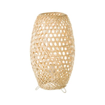 Bambusová stolová lampa v prírodnej farbe s bambusovým tienidlom (výška 36 cm) Natural Way – Casa Selección