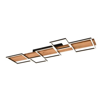 LED stmievateľné stropné svietidlo v čierno-prírodnej farbe 44x115 cm Harper – Trio - Image 2