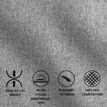 Sivá boxspring posteľ s úložným priestorom 180x200 cm Blend – Maison de Rêve – Obrázok 5