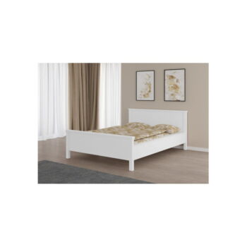 Biela jednolôžková posteľ z bukového dreva 90x200 cm Roma – Olivia Living – Obrázok 2