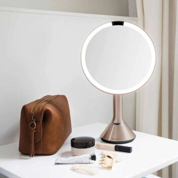 Kozmetické zrkadlo s osvetlením/zväčšovacie (5x) ø 20 cm Sensor – simplehuman – Obrázok 2