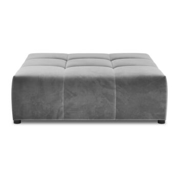 Sivý zamatový modul pohovky Rome Velvet - Cosmopolitan Design - Image 2