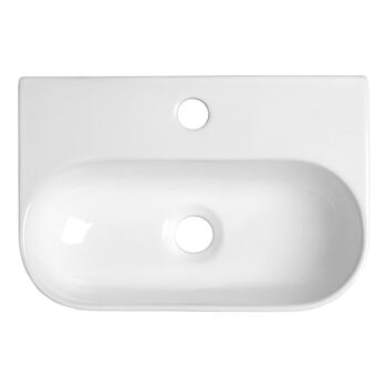 Biele keramické umývadlo 42x29 cm Nerissa – Sapho - Image 2