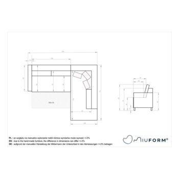 Svetlosivá rozkladacia rohová pohovka Miuform Lovely Annie, ľavý roh – Obrázok 4