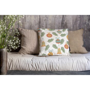 Obliečka na vankúš s vianočným motívom 45x45 cm Retro Cute Ornaments – Butter Kings - Image 2