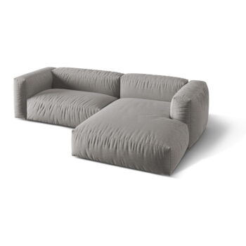 Svetlosivá modulárna rohová pohovka (pravý roh) Martina – Micadoni Home - Image 2