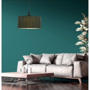 Tmavozelené závesné svietidlo s textilným tienidlom ø 30 cm Patti – Candellux Lighting - Image 2