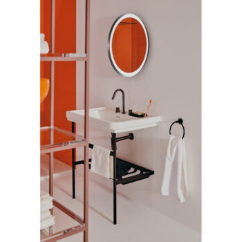 Čierny kovový podstavec pod umývadlo 56x82 cm Conca – Ideal Standard - Image 9