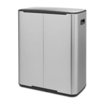 Nášľapný oceľový odpadkový kôš v matne striebornej farbe 60 l Bo – Brabantia – Obrázok 5