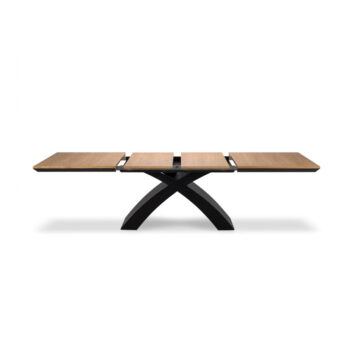 Rozkladací jedálenský stôl s doskou v dubovom dekore 100x170 cm Helga - Windsor & Co Sofas – Obrázok 6