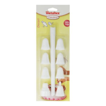 Súprava 3 ozdobných vrecúšok so 7 nádstavcami Metaltex Cake Decor – Obrázok 2