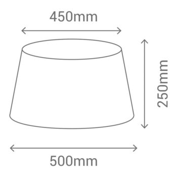 Biele tienidlo ø 50 cm – SULION - Image 4