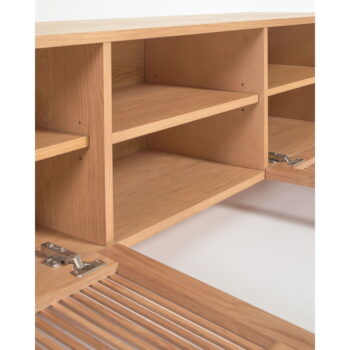 TV stolík v dekore duba v prírodnej farbe 180x50 cm Beyla – Kave Home - Image 7