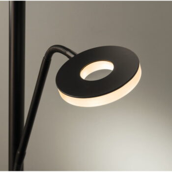 Čierna LED stmievateľná stojacia lampa (výška 180 cm) Dent – ​​Fischer & Honsel - Image 11