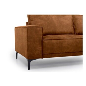 Koňakovohnedá pohovka z imitácie kože 224 cm Copenhagen – Scandic - Image 4