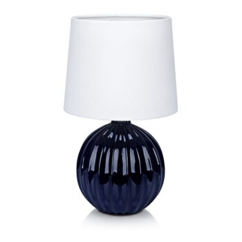 Modro-biela stolová lampa Markslöjd Melanie