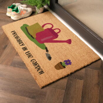 Rohožka z kokosového vlákna 40x60 cm Probably in the Garden – Artsy Doormats - Image 5