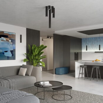 Čierne stropné svietidlo Gleam – Nice Lamps – Obrázok 5