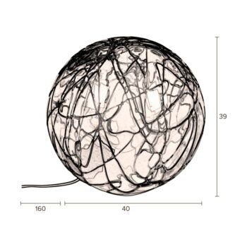 Stolová lampa v zlatej farbe Dutchbone Lune, ø 39 cm - Image 7
