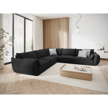 Tmavosivá rohová pohovka (variabilná) Vanda - Mazzini Sofas - Image 4