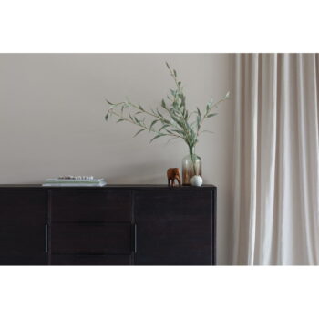 Hnedá nízka komoda z tíkového dreva 135x82 cm Webster – White Label – Obrázok 3