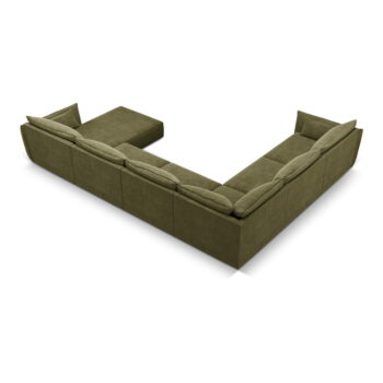 Zelená rohová pohovka (ľavý roh) Vanda - Mazzini Sofas - Image 3