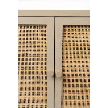 Krémový ratanový TV stolík 150x55 cm Amaya – White Label - Image 6