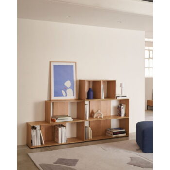 Modulárny policový systém v dekore duba v prírodnej farbe 101x38 cm Litto – Kave Home – Obrázok 3