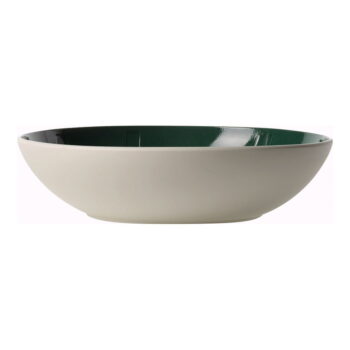 Bielo-zelená porcelánová servírovacia miska Villeroy & Boch Leaf, ⌀ 26 cm – Obrázok 2