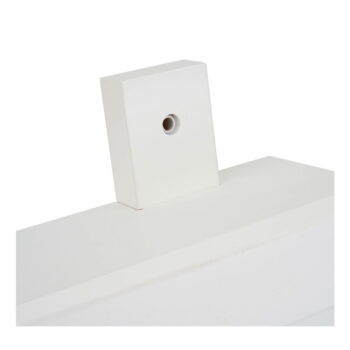 Biely bambusový nástenný vešiak s poličkou - Casa Selección – Obrázok 3