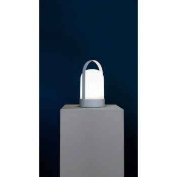 Biela LED stmievateľná stolová lampa (výška 25 cm) Uri – Remember - Image 3