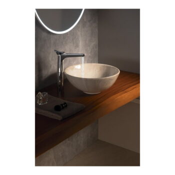 Béžové keramické okrúhle umývadlo ø 42 cm Dalma – Sapho - Image 5