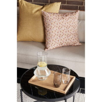 Žltý vankúš Hübsch Nela, 60 x 60 cm – Obrázok 3