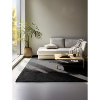Čierny jutový koberec 190x280 cm Bouclé – Hanse Home - Image 2