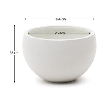 Kvetináč z cementu ø 56 cm Grau – Kave Home - Image 7