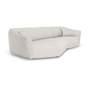Čierna zamatová rohová pohovka Tokyo – Cosmopolitan Design - Image 3