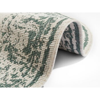 Zeleno-krémový vonkajší koberec NORTHRUGS Borbon, ø 200 cm - Image 2