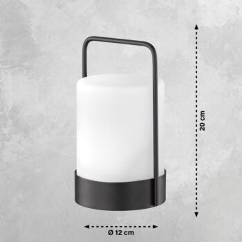 LED solárne stmievateľné vonkajšie svietidlo na diaľkové ovládanie ø 12 cm Casoli – Fischer & Honsel - Image 3
