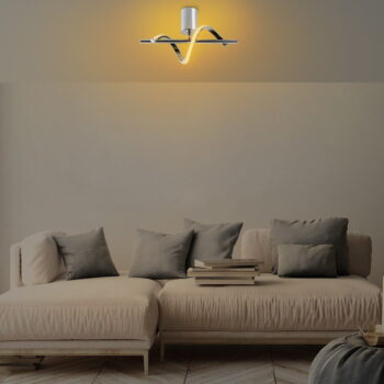 LED stropné svietidlo v striebornej farbe ø 7 cm Likma – Opviq lights - Image 4