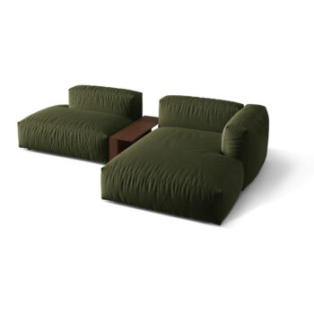 Zelená modulárna rohová pohovka (pravý roh) Martina – Micadoni Home - Image 3
