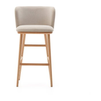 Béžová barová stolička (výška sedadla 75,5 cm) Ciselia – Kave Home – Obrázok 2