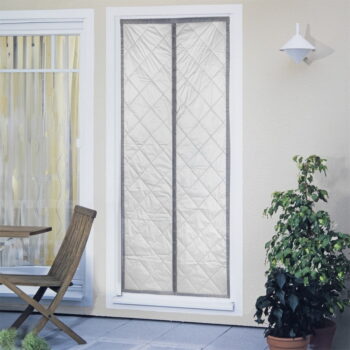 Termo záves do dverí v sivo-striebornej farbe 90x200 cm – Maximex - Image 2