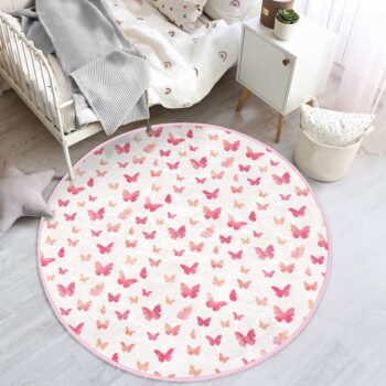 Ružový detský koberec ø 80 cm Comfort – Mila Home – Obrázok 5