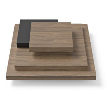 Konferenčný stolík v dekore orecha v čierno-prírodnej farbe 110x110 cm Slate – TemaHome - Image 3